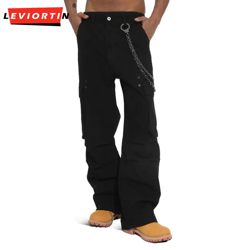 2025 Four season men's American fashion high street pleated loose and versatile straight leg large pocket work pants trendy
2025 Four season men's American fashion high street pleated loose and versatile straight leg large pocket work pants trendy