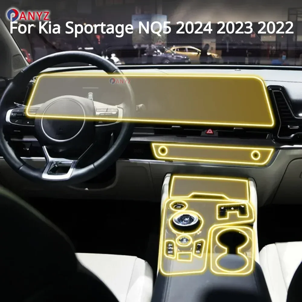 For Kia Sportage NQ5 2024 2023 Accessories Car Interior Film Transparent TPU Gear Panel Center Console PPF Protection Sticker
For Kia Sportage NQ5 2024 2023 Accessories Car Interior Film Transparent TPU Gear Panel Center Console PPF Protection Sticker