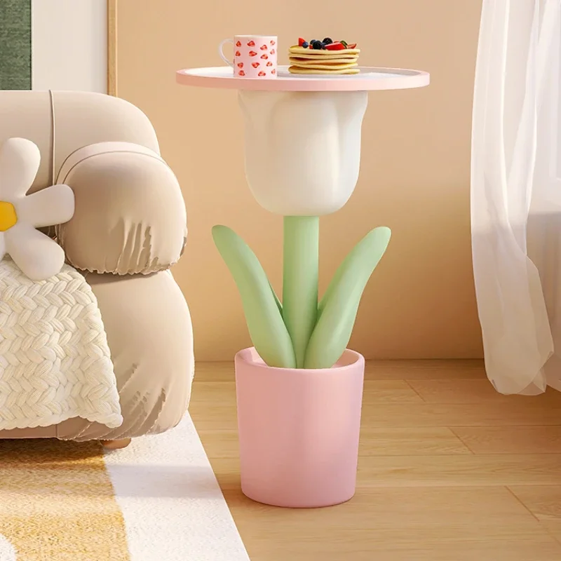 Cream Girl Style Tea Table: Tulip Shaped, Kawaii Room Decor, High Load-Bearing Capacity, Stable Living Room Furniture
Cream Girl Style Tea Table: Tulip Shaped, Kawaii Room Decor, High Load-Bearing Capacity, Stable Living Room Furniture
