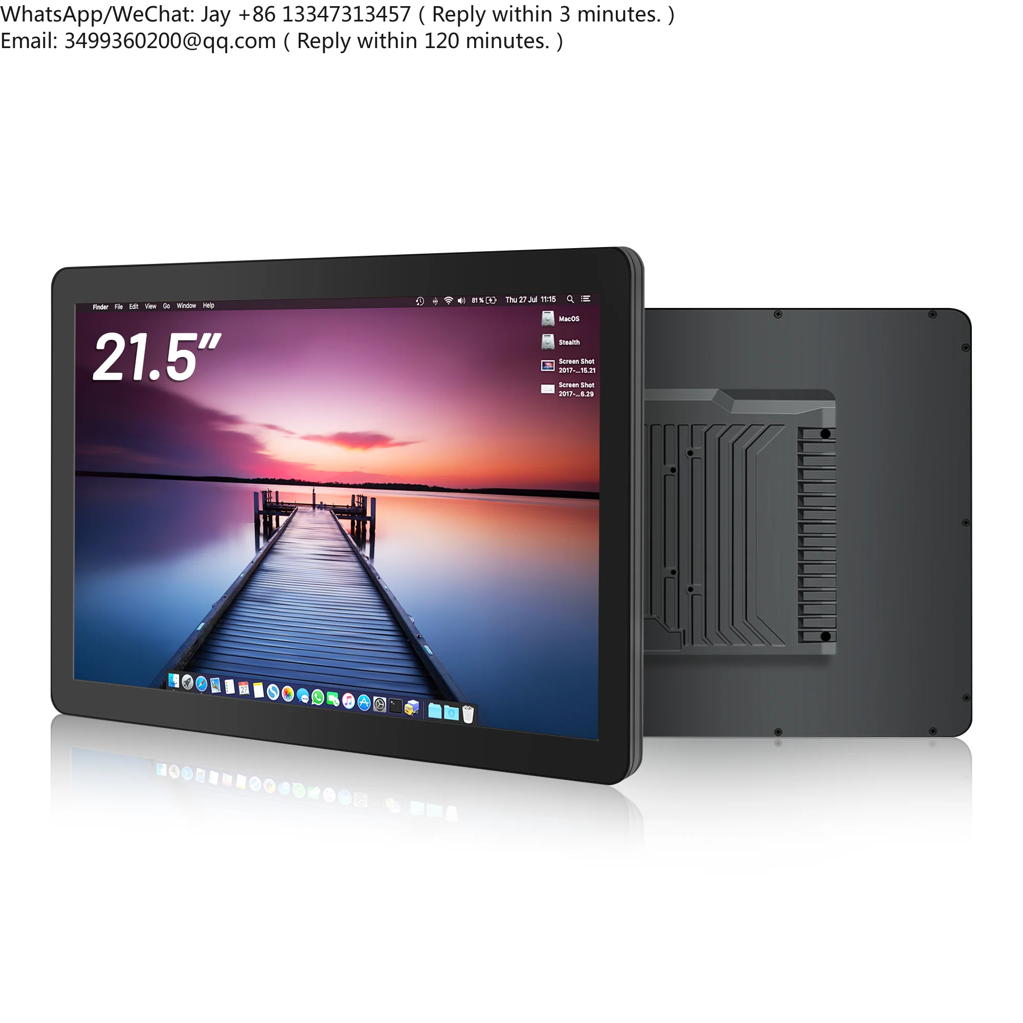 Wall Mount 15 18.5 21 24 27 Inch All in One Touch Tablet Industrial Touch Screen Monitor Android/Win Industrial Control Machine
Wall Mount 15 18.5 21 24 27 Inch All in One Touch Tablet Industrial Touch Screen Monitor Android/Win Industrial Control Machine