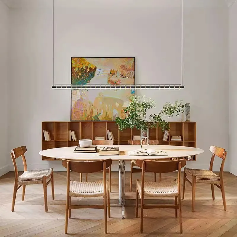 Italian minimalist restaurant pendant light, Nordic straight strip light, island platform, high-end dining table pendant light
Italian minimalist restaurant pendant light, Nordic straight strip light, island platform, high-end dining table pendant light