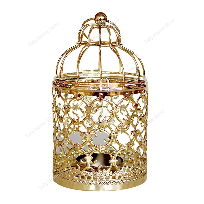 Creative Birdcage Candlestick Home Decor, European-style Electroplated Metal Craft Products, Romantic Candle Cup Table
Creative Birdcage Candlestick Home Decor, European-style Electroplated Metal Craft Products, Romantic Candle Cup Table