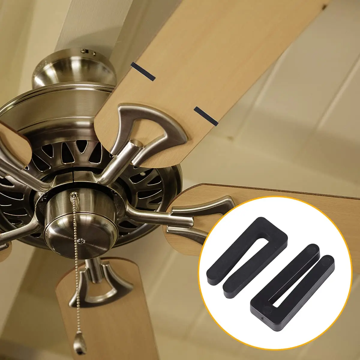 Happy Too.8 Sets Ceiling Fan Blade Balancing Kit Including Metal Self-Adhesive Gold 3G Weight, Metal Self-Adhesive Black 5G Weig
Happy Too.8 Sets Ceiling Fan Blade Balancing Kit Including Metal Self-Adhesive Gold 3G Weight, Metal Self-Adhesive Black 5G Weig