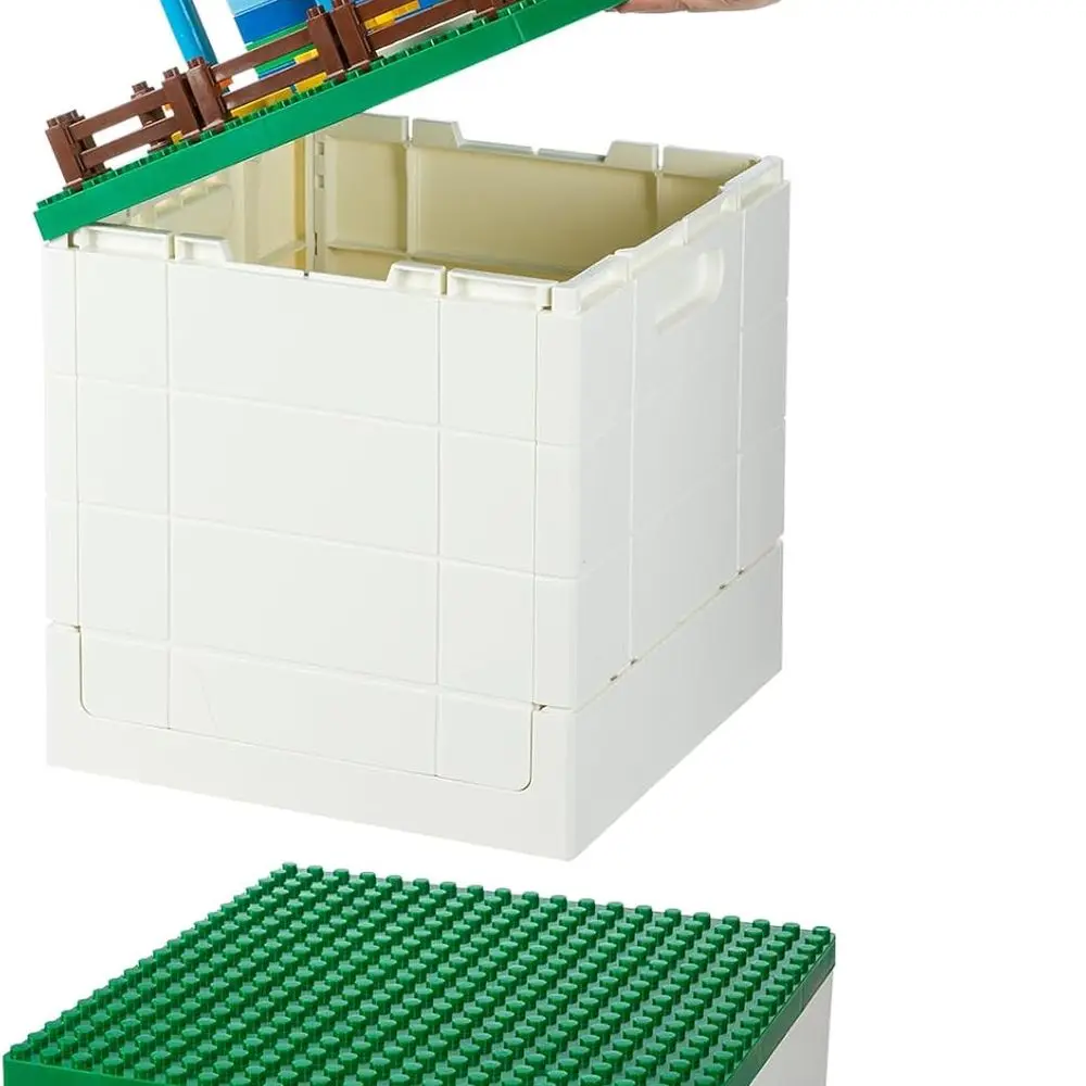 Foldable 26-Quart Large Base Storage Box for Duplo Blocks in Dark Green
Foldable 26-Quart Large Base Storage Box for Duplo Blocks in Dark Green