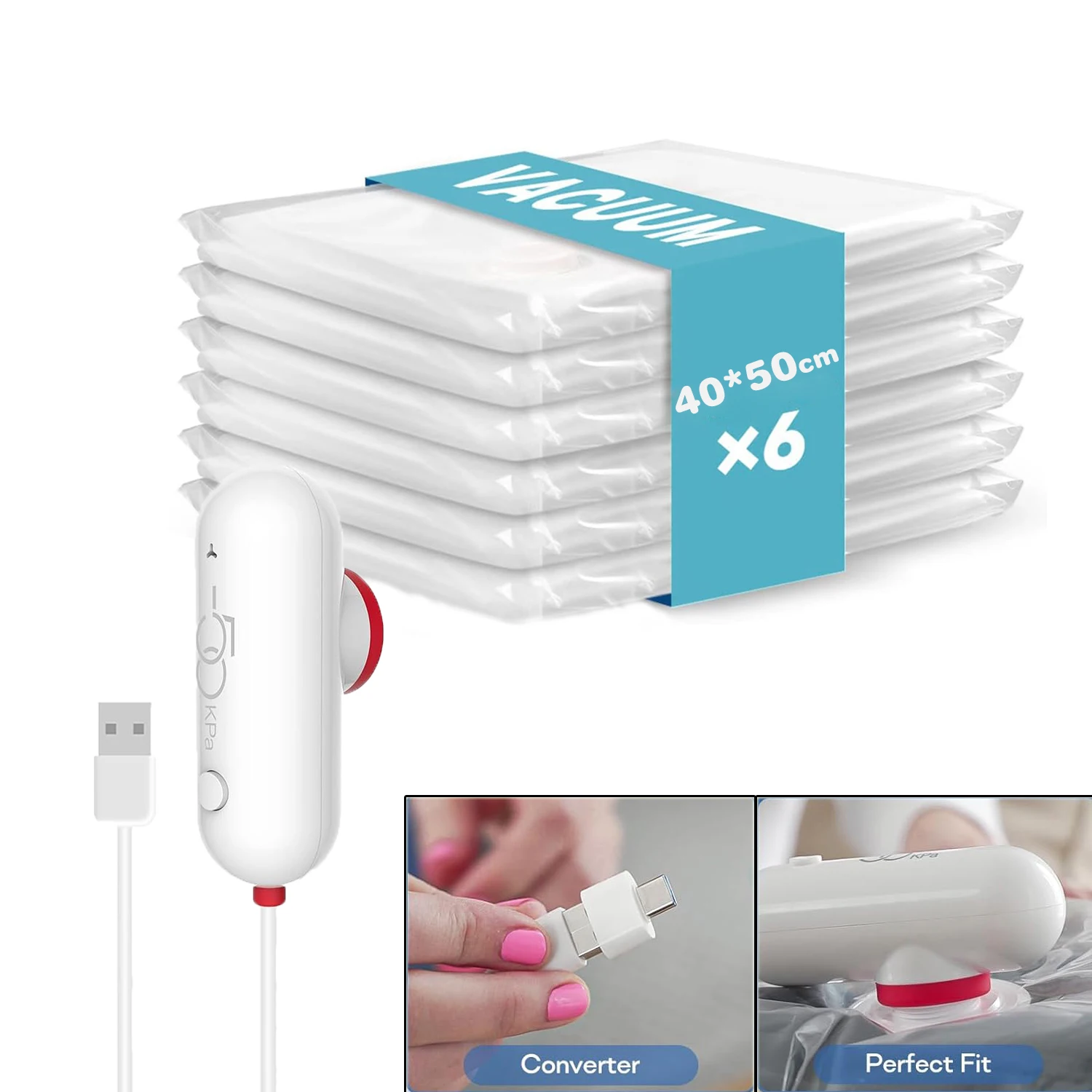 Вакуумные пакеты для хранения, 6-8 шт., USB портативный воздушный насос, компактный вакуумный пакет для путешествий, вакуумные пакеты для одежды
Вакуумные пакеты для хранения, 6-8 шт., USB портативный воздушный насос, компактный вакуумный пакет для путешествий, вакуумные пакеты для одежды