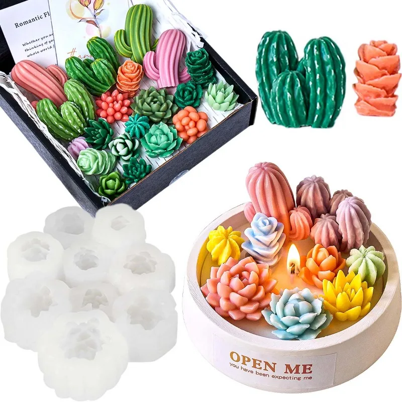 9 Holes Succulent Silicone Mold, 3D Shape for Candle Soap Chocolate Plaster Baking
9 Holes Succulent Silicone Mold, 3D Shape for Candle Soap Chocolate Plaster Baking