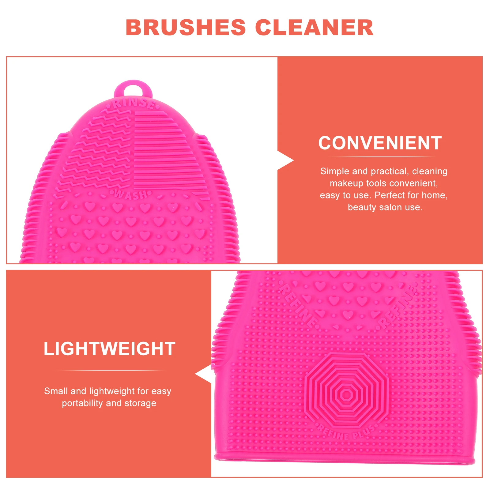 Silicone Brush Cleaning Pad Makeup Tools Rinsing Mat Detergent Free Convex Dots Design Long Lasting Easy Clean Home Beauty Salon
Silicone Brush Cleaning Pad Makeup Tools Rinsing Mat Detergent Free Convex Dots Design Long Lasting Easy Clean Home Beauty Salon