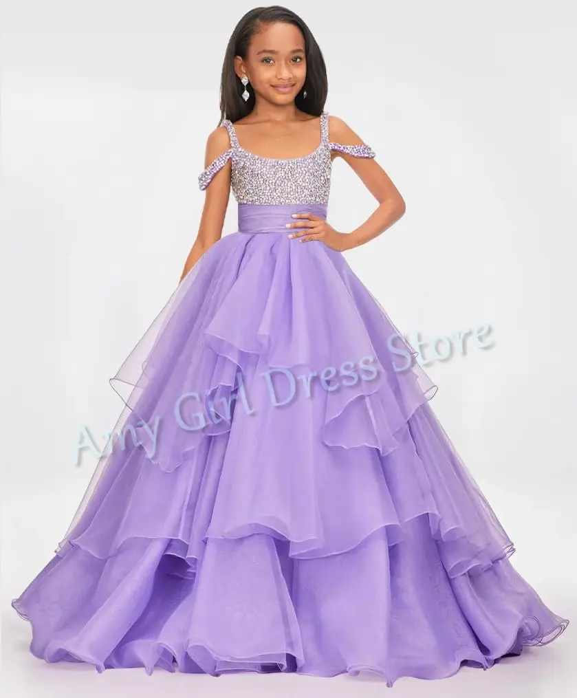 Customized Lavender Flower Girl Dress For Wedding Shining Beaded Ruffles Puffy Floor Length Kids Pageant Birthday Banquet Gown
Customized Lavender Flower Girl Dress For Wedding Shining Beaded Ruffles Puffy Floor Length Kids Pageant Birthday Banquet Gown