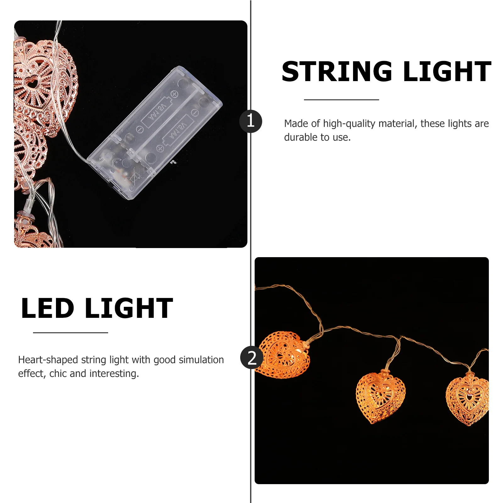 1Set Retro Iron Heart Shape String Lights Decorative LED Room Lamp Romantic Light Valentine Bar Hotel String Light 
1Set Retro Iron Heart Shape String Lights Decorative LED Room Lamp Romantic Light Valentine Bar Hotel String Light