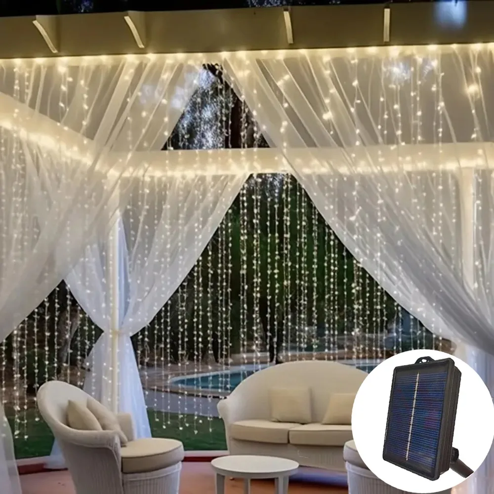 3/6M Christmas Garland Holiday Light LED Outdoor Wedding Decor Solar Fairy Curtain String Light Festoon Room Garden Decoration
3/6M Christmas Garland Holiday Light LED Outdoor Wedding Decor Solar Fairy Curtain String Light Festoon Room Garden Decoration