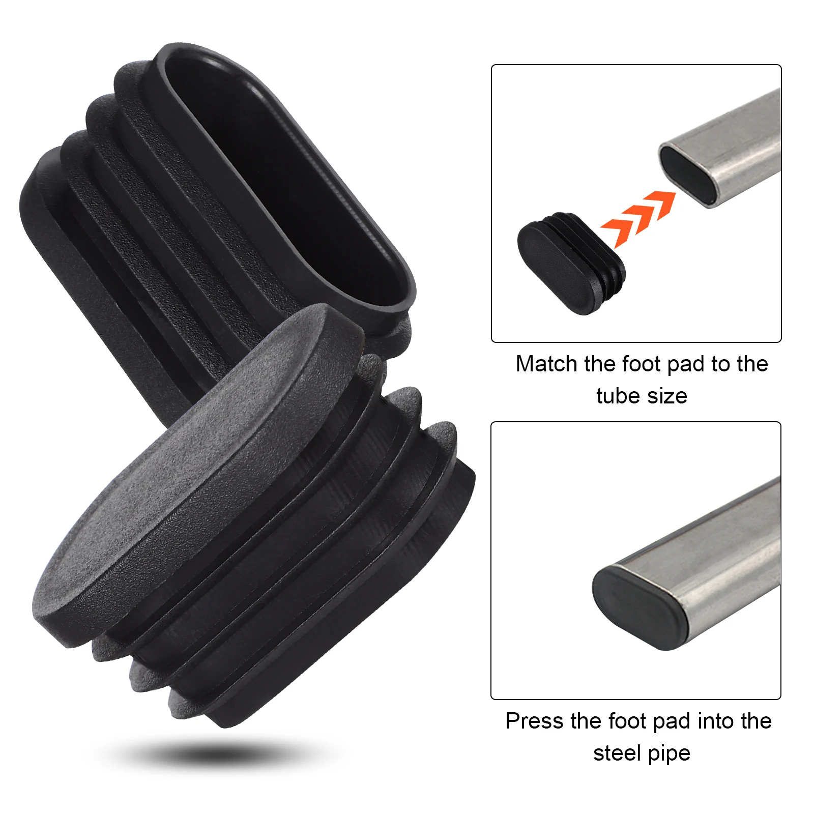 Plastic Chair Leg Caps Table Foot Protectors Non Slip Durable Floor Protection Easy Installation Furniture Feet Covers Black
Plastic Chair Leg Caps Table Foot Protectors Non Slip Durable Floor Protection Easy Installation Furniture Feet Covers Black