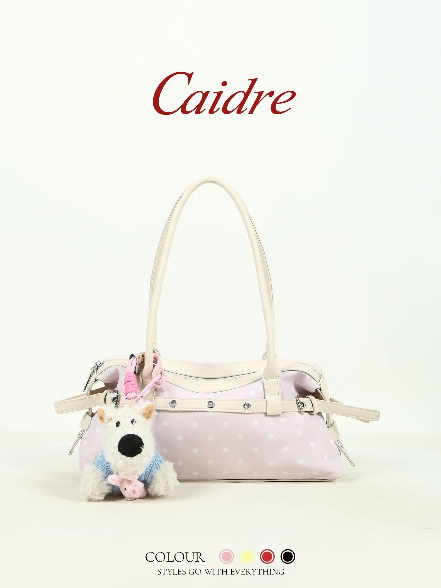 Caidre Korean Style Polka Dot Handbag Birthday Gift Dog Shaped Single Shoulder Bag Underarm Bag French Bread Bag
Caidre Korean Style Polka Dot Handbag Birthday Gift Dog Shaped Single Shoulder Bag Underarm Bag French Bread Bag