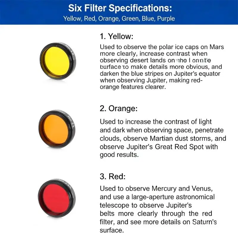 652F High Light Transmission Glass Filter Boosting Celestials Astronomy Use
652F High Light Transmission Glass Filter Boosting Celestials Astronomy Use