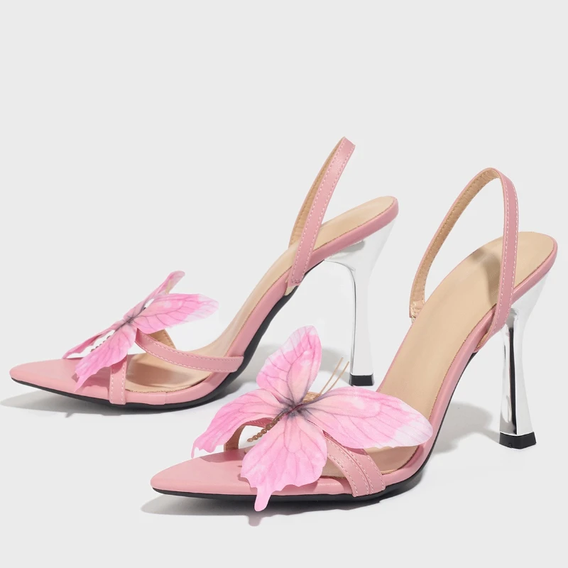 Sweet Pink Bow Decoration High Heel Sandals Women Fashion Pointed Toe Thin Heel Designer Shoes Sexy Open Toe Party Dress Shoes
Sweet Pink Bow Decoration High Heel Sandals Women Fashion Pointed Toe Thin Heel Designer Shoes Sexy Open Toe Party Dress Shoes
