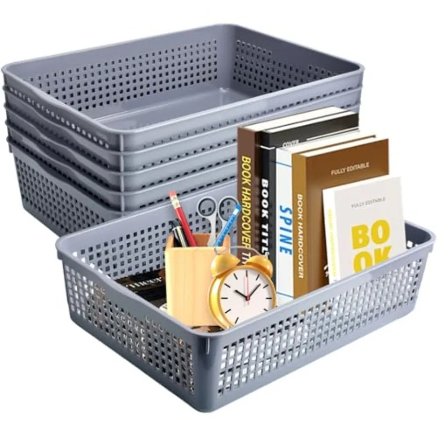 6 PCS A4 Size Plastic Paper Storage Trays, Plastic Storage Basket Paper Tray Hold A4 Paper Toy Snack for Kitchen Shelves Office
6 PCS A4 Size Plastic Paper Storage Trays, Plastic Storage Basket Paper Tray Hold A4 Paper Toy Snack for Kitchen Shelves Office