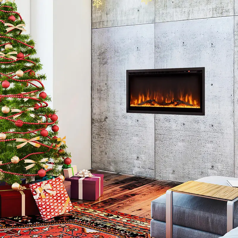 Electric Fireplace in-Wall Recessed with Remote Control and Adjustable Color and Brightness-36 inches
Electric Fireplace in-Wall Recessed with Remote Control and Adjustable Color and Brightness-36 inches