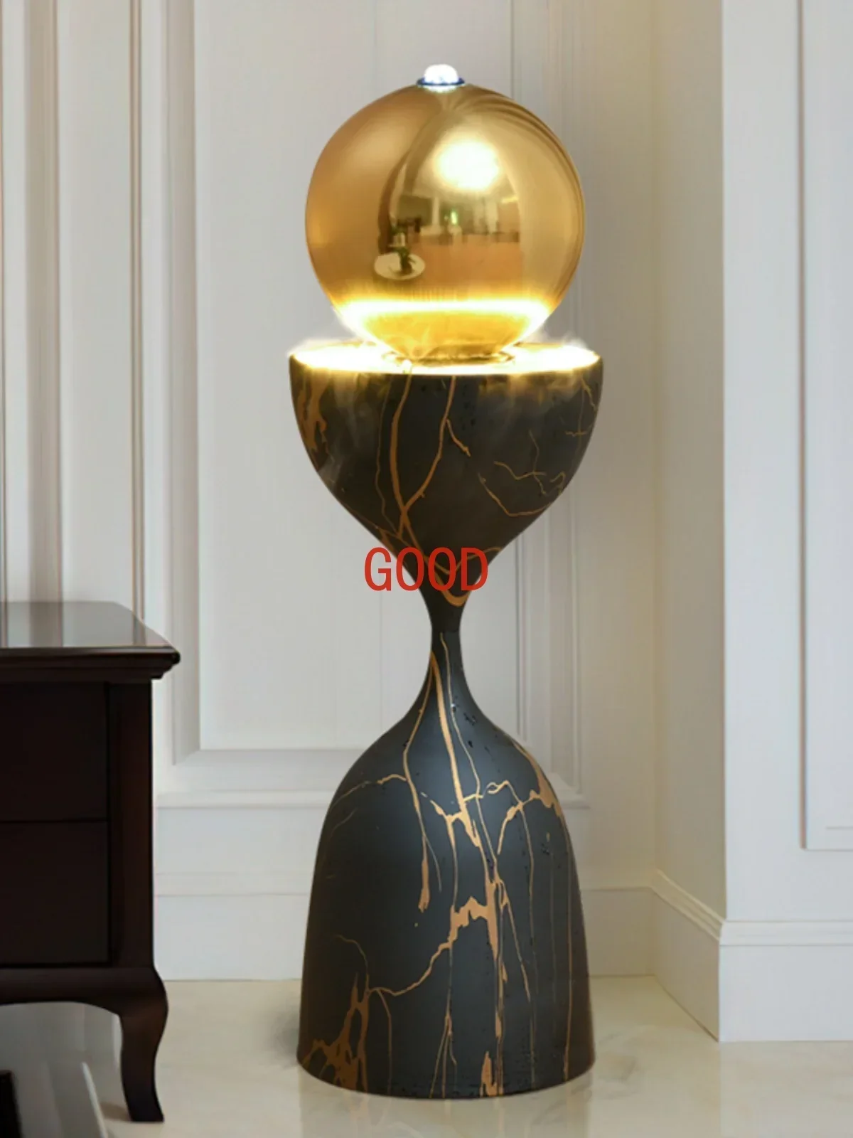 Light luxury living room flowing water fountain ornament floor circulating water
Light luxury living room flowing water fountain ornament floor circulating water