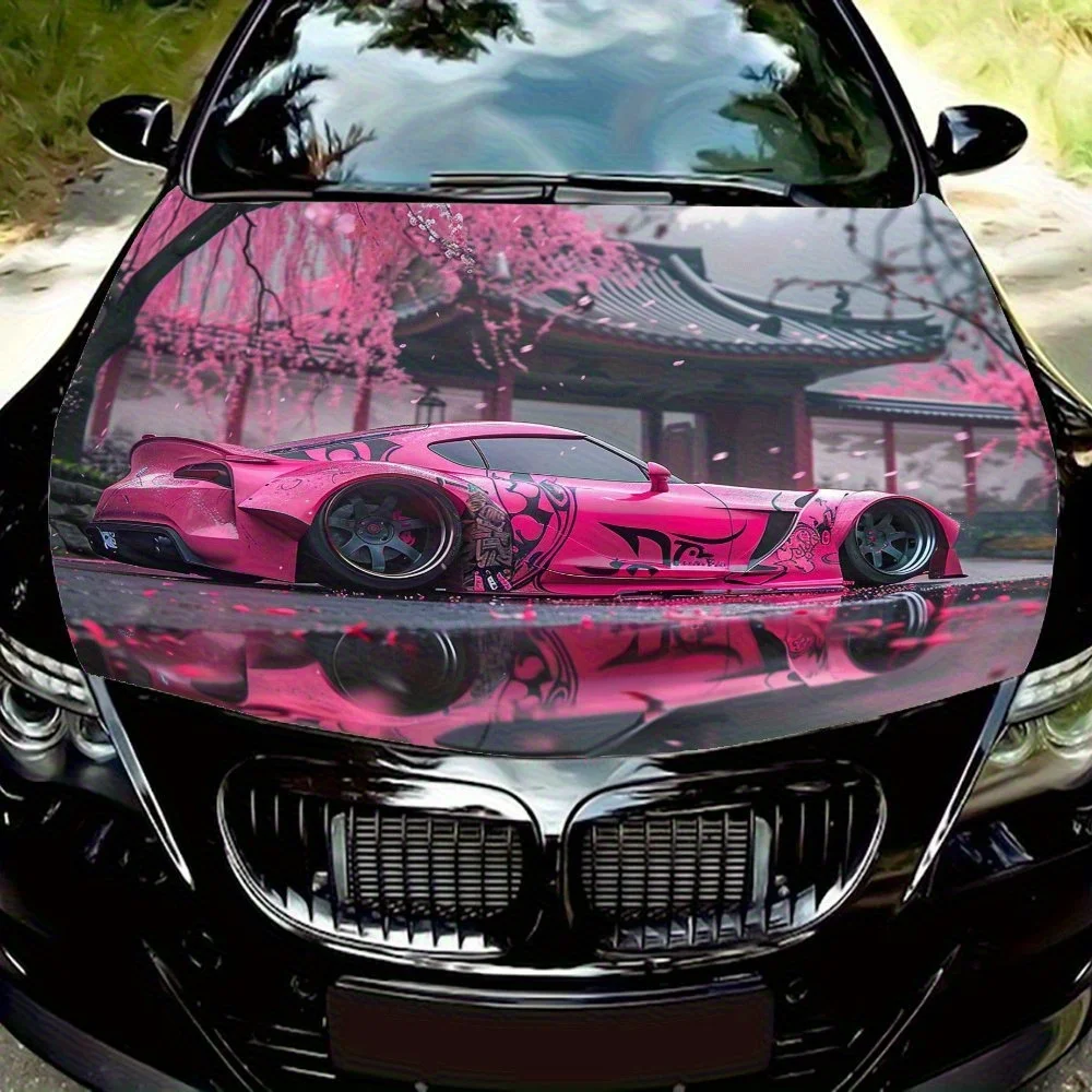 Pink Sports Car Under The Cherry Blossom Tree Car Hood Decal - Durable PVC Vinyl Wrap For Most Vehicles, Automotive Exterior Acc
Pink Sports Car Under The Cherry Blossom Tree Car Hood Decal - Durable PVC Vinyl Wrap For Most Vehicles, Automotive Exterior Acc