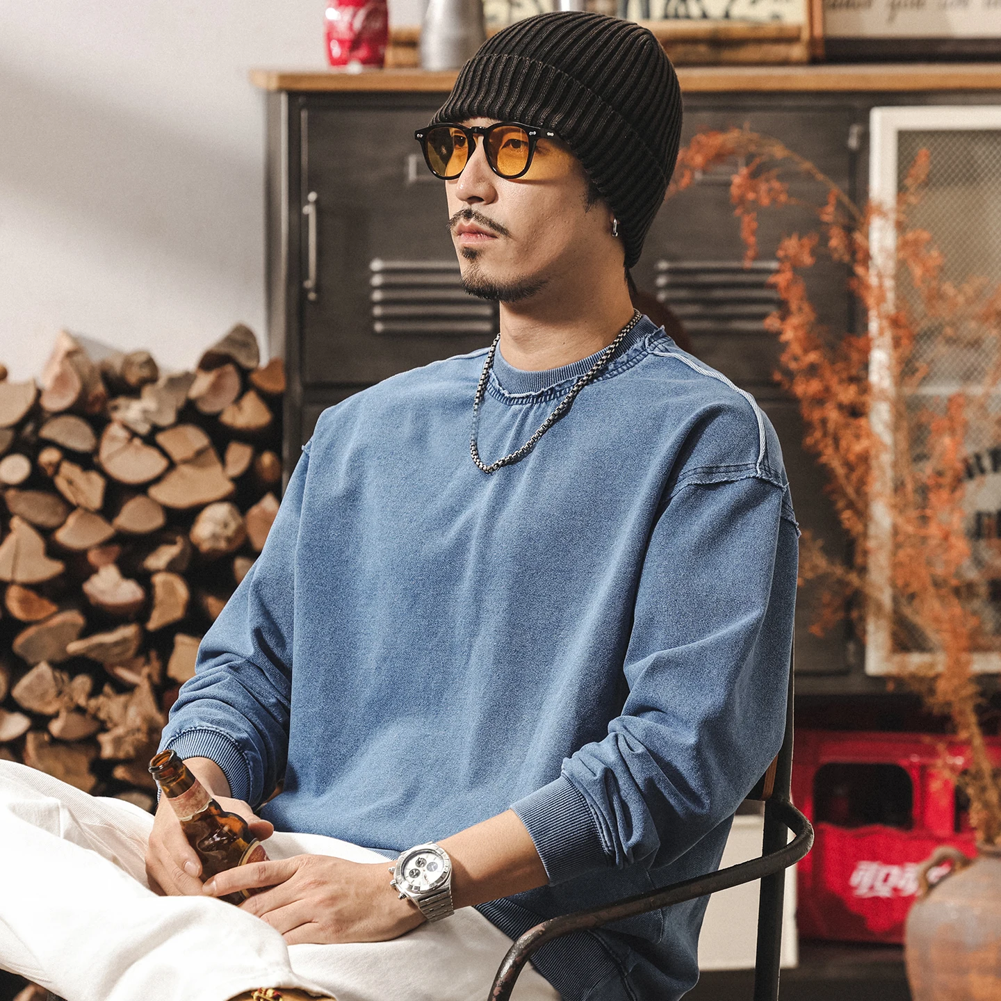 Новый свободный джинсовый топ большого размера от ретро, состаренного и постиранного бренда мужской моды.
Новый свободный джинсовый топ большого размера от ретро, состаренного и постиранного бренда мужской моды.