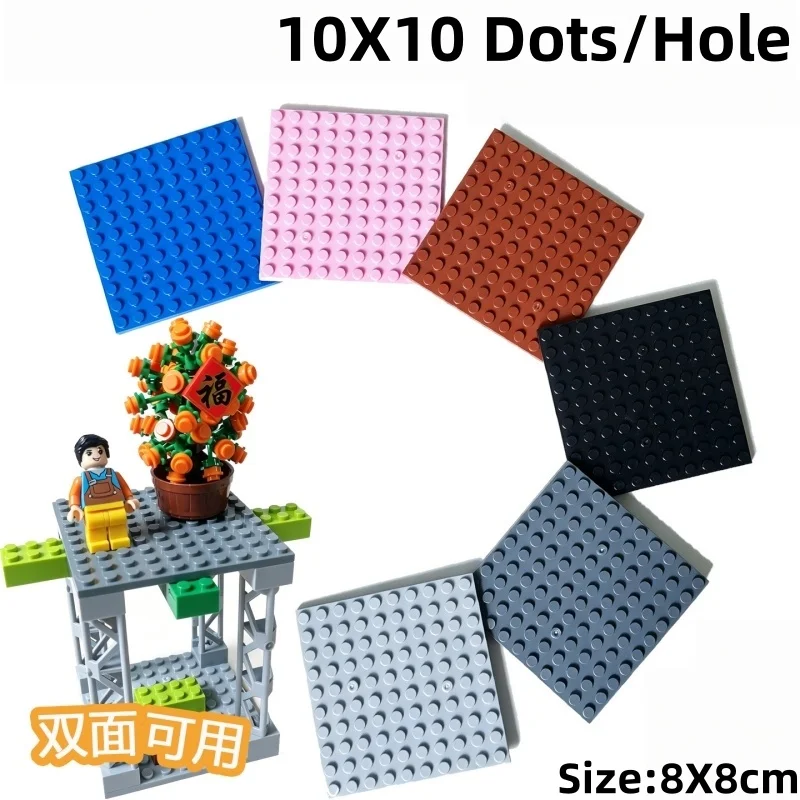 10X10 Dots/Hole Educational Compatible With General Particles Moc Parts Toy Pieces Of DIY 8x8cm
10X10 Dots/Hole Educational Compatible With General Particles Moc Parts Toy Pieces Of DIY 8x8cm