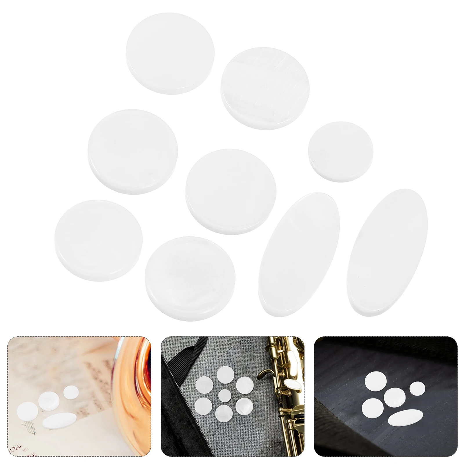 9Pcs Saxophone Key Buttons White Mother-of- Inlays Upgrade Kit for Alto Tenor Soprano Enhanced Aesthetic Performance
9Pcs Saxophone Key Buttons White Mother-of- Inlays Upgrade Kit for Alto Tenor Soprano Enhanced Aesthetic Performance