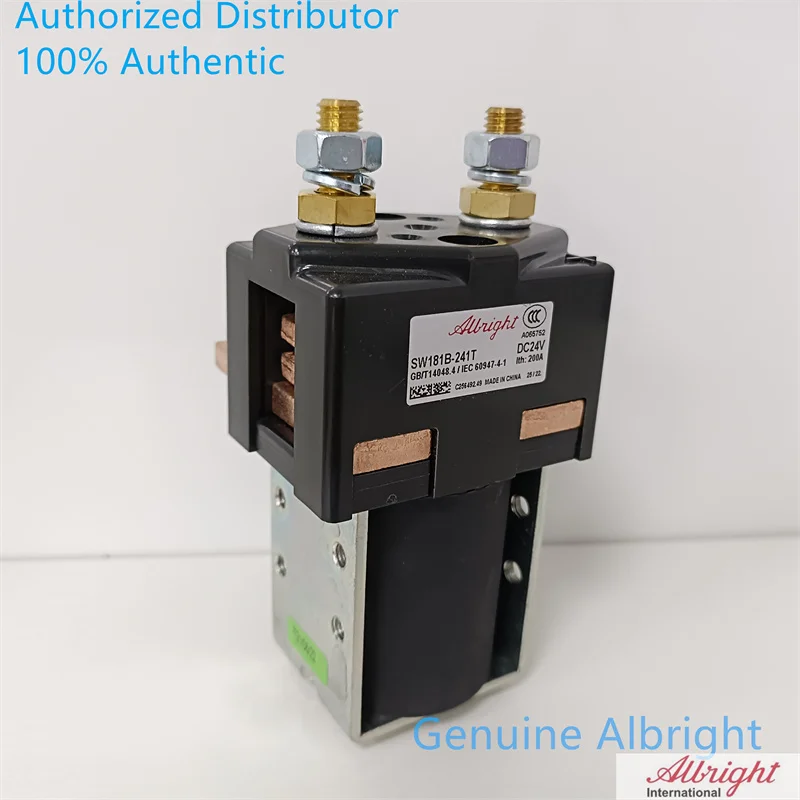 Genuine Albright Contactor SW181 SW181B-241T SW181B-4 24V Single Pole Double Throw SPDT 24 Volt 200 Amp Solenoid Relay Switch
Genuine Albright Contactor SW181 SW181B-241T SW181B-4 24V Single Pole Double Throw SPDT 24 Volt 200 Amp Solenoid Relay Switch