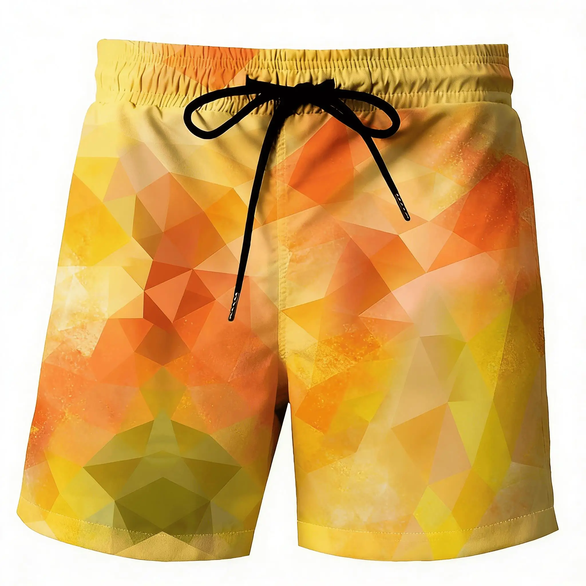 Men's Warm Gradient Geometric Print Drawstring Shorts, Spring Summer Vibrant Vacation Casual Shorts, Pocket Beach Shorts
Men's Warm Gradient Geometric Print Drawstring Shorts, Spring Summer Vibrant Vacation Casual Shorts, Pocket Beach Shorts