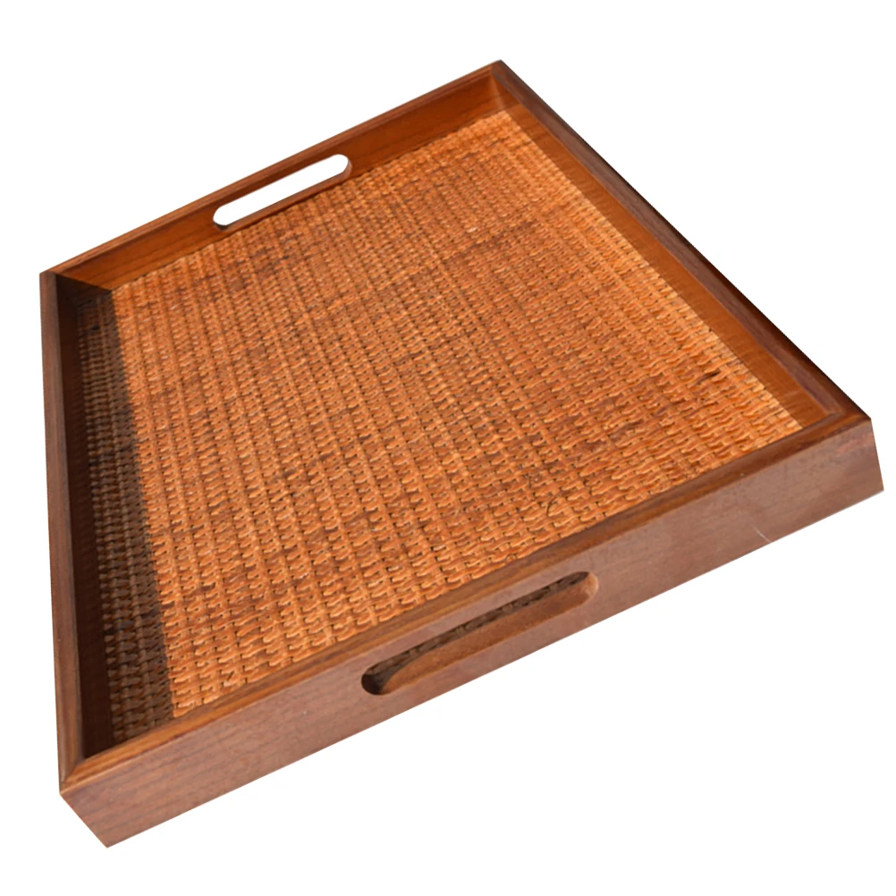 Rattan Tea Tray Coffee Table Serving Trays for Party Decorative Wood Rectangle Snack Rectangular Food
Rattan Tea Tray Coffee Table Serving Trays for Party Decorative Wood Rectangle Snack Rectangular Food