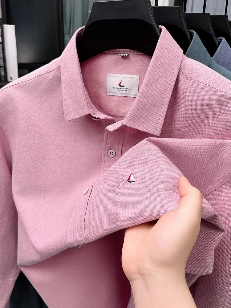 Rn Pure Cotton Long Sve irt Men's Spring Autumn New Sle Thin Embroidery Real ket Casual Slim Fit irt
Rn Pure Cotton Long Sve irt Men's Spring Autumn New Sle Thin Embroidery Real ket Casual Slim Fit irt