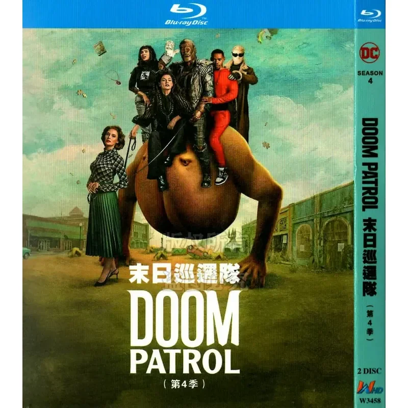 American Science Fiction Action Comedy TV Series Doom Patrol Seasons 1–4 Blu-ray High Definition 9 Disc Set
American Science Fiction Action Comedy TV Series Doom Patrol Seasons 1–4 Blu-ray High Definition 9 Disc Set