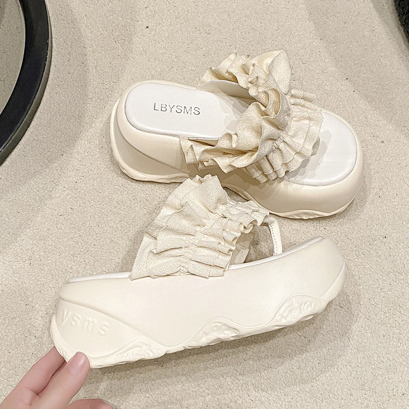 8CM Women's High Heels Slippers 2025 New Summer Outdoor Fold Flower Sandals Comfortable Rubber Bottom Chunky Beach Flip Flops
8CM Women's High Heels Slippers 2025 New Summer Outdoor Fold Flower Sandals Comfortable Rubber Bottom Chunky Beach Flip Flops