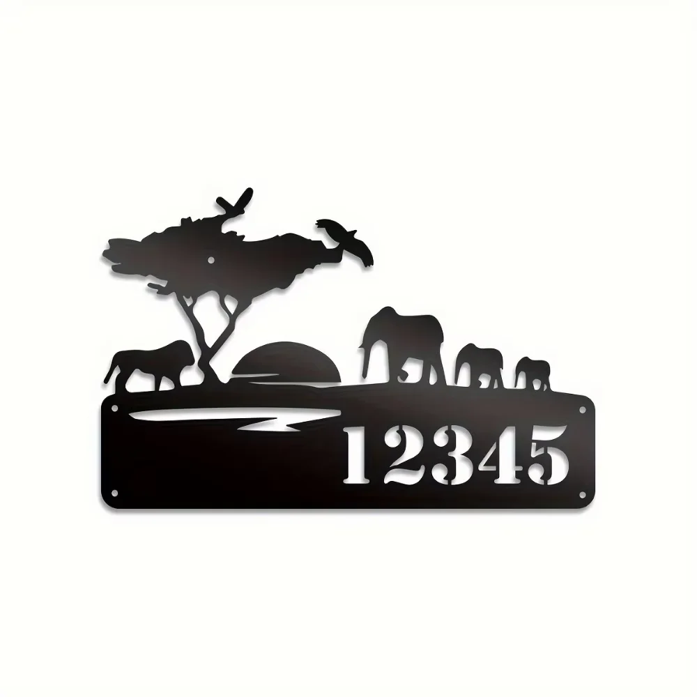 Trendy Personalized Metal Address Plate. Nature Motif, Laser - Cut. Ideal for Outdoor, Business & Moving.
Trendy Personalized Metal Address Plate. Nature Motif, Laser - Cut. Ideal for Outdoor, Business & Moving.