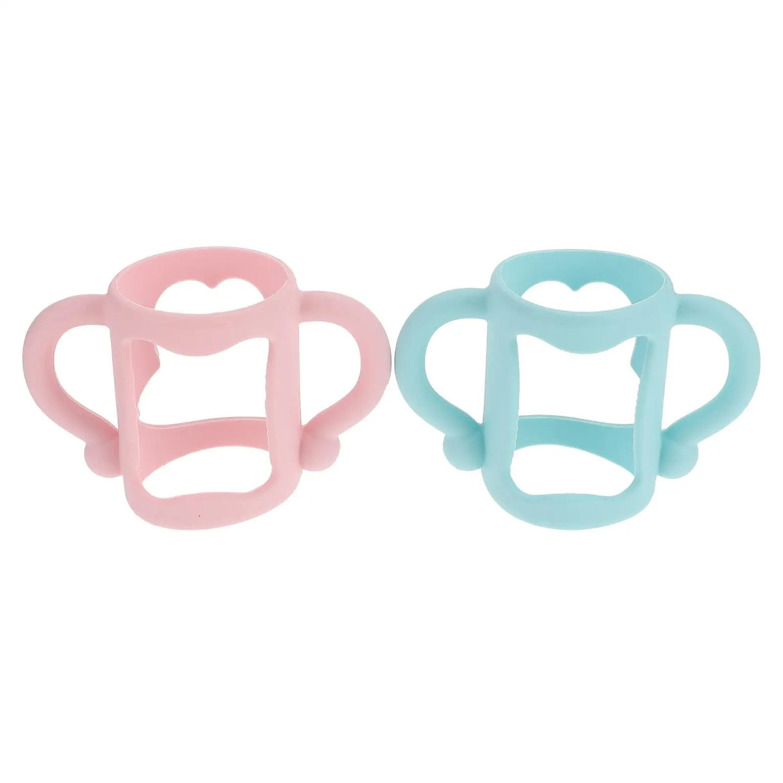 2 Pcs Universal Silicone Milk Bottle Handles Baby Grip Pink Light Blue Non Slip Durable Infant Toddler Bottle Holder
2 Pcs Universal Silicone Milk Bottle Handles Baby Grip Pink Light Blue Non Slip Durable Infant Toddler Bottle Holder