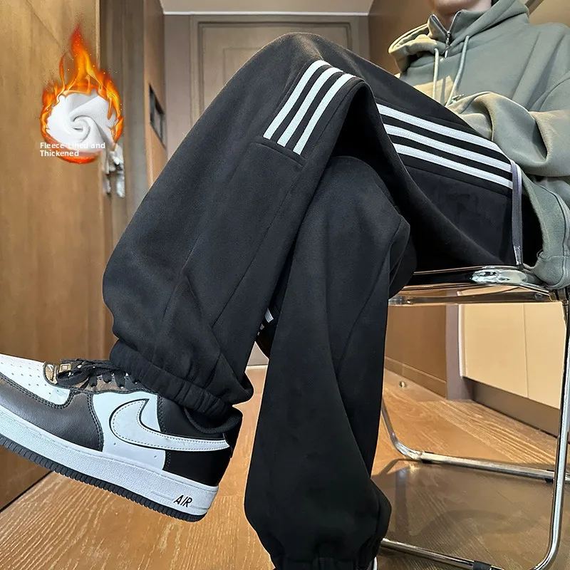 Men's Fce Lined Suede Pants Winter Thiened Cuffed Sports Casual Trousers American Retro Sle Youthful Dync Faion
Men's Fce Lined Suede Pants Winter Thiened Cuffed Sports Casual Trousers American Retro Sle Youthful Dync Faion