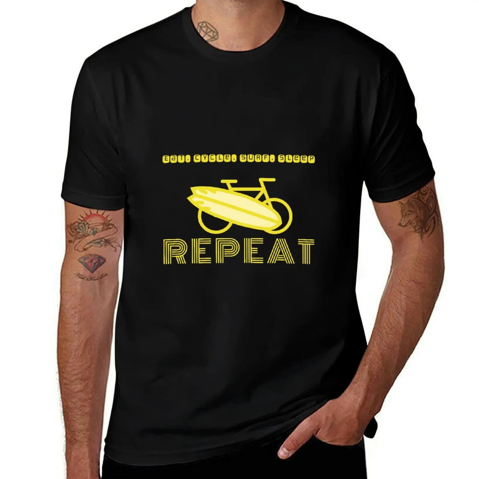 Eat - Cycle - Surf - Sleep REPEAT T-Shirt vintage summer shirt plus sizes anime figures slim fit t shirts for men
Eat - Cycle - Surf - Sleep REPEAT T-Shirt vintage summer shirt plus sizes anime figures slim fit t shirts for men