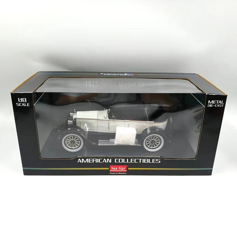 Модель автомобиля Sun Star 1:18, винтажный автомобиль 1925 года, коллекционная модель из сплава, подарок, сувенир, игрушка для демонстрации
Модель автомобиля Sun Star 1:18, винтажный автомобиль 1925 года, коллекционная модель из сплава, подарок, сувенир, игрушка для демонстрации