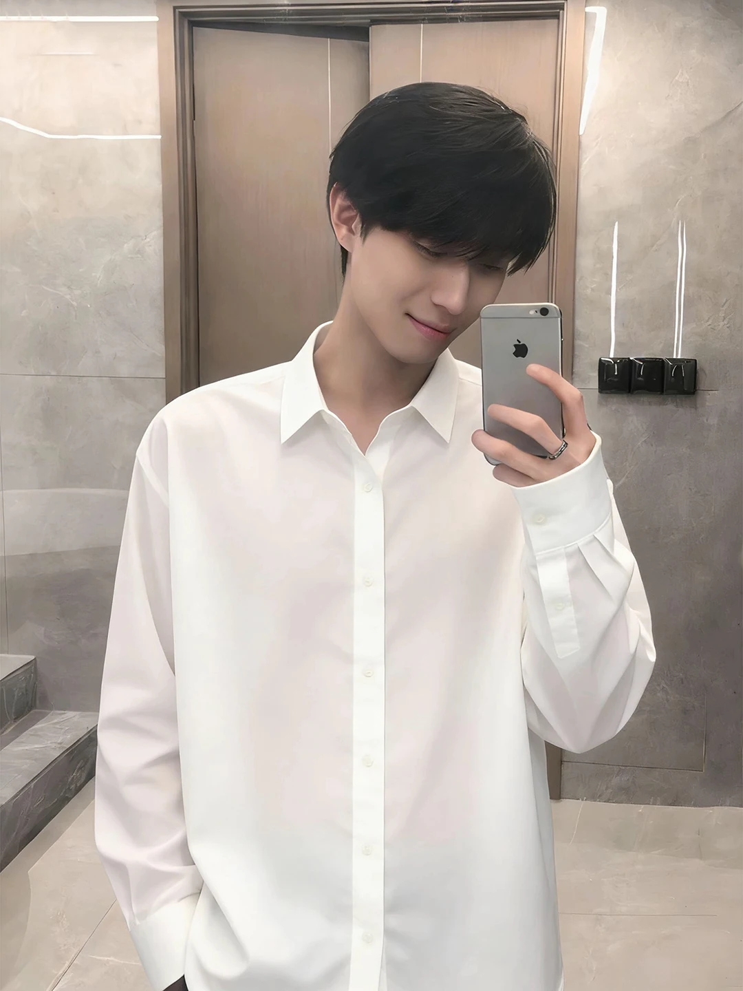 Naples White Men's irt Long Sve Suit Inner Wear Spring Youth Sle Haome Casual High End Feeling Engli Sle irt
Naples White Men's irt Long Sve Suit Inner Wear Spring Youth Sle Haome Casual High End Feeling Engli Sle irt