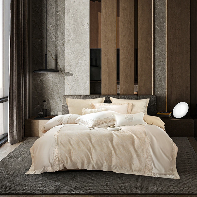 4/6/8Pcs Damask Sateen Cotton Duvet cover set Bedsheet Bedspread Pillowcases Luxury Designer Cream Home Decor Bedding set
4/6/8Pcs Damask Sateen Cotton Duvet cover set Bedsheet Bedspread Pillowcases Luxury Designer Cream Home Decor Bedding set