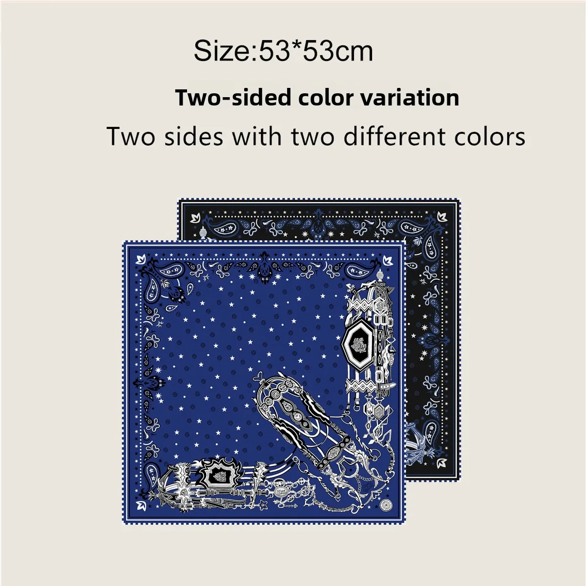New 53cm Small Walnut Ladies Versatile Scarf Headscarf Decorative Rolled Double Sided Color Block Silk Square Scarf
New 53cm Small Walnut Ladies Versatile Scarf Headscarf Decorative Rolled Double Sided Color Block Silk Square Scarf
