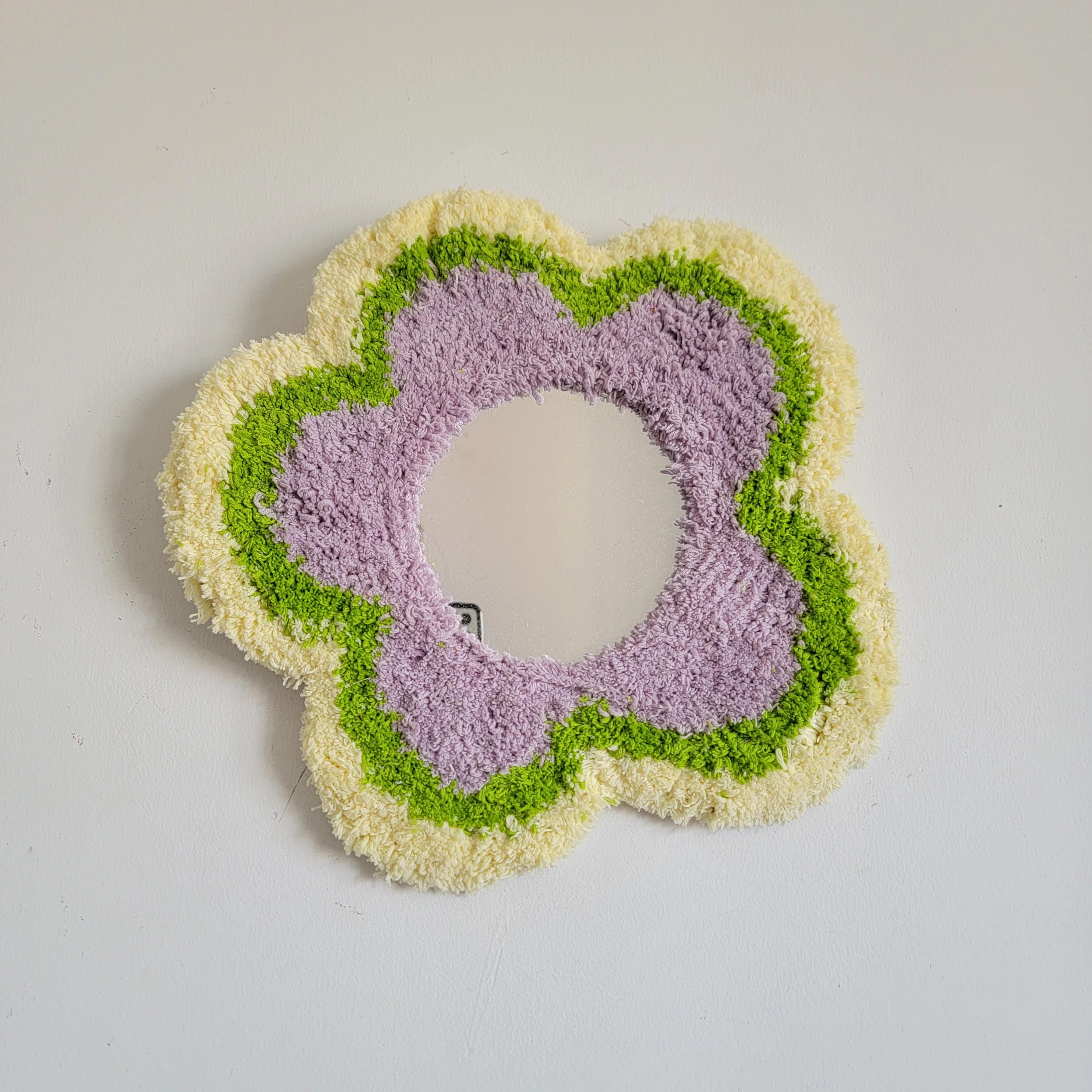 Punch-Needling BY HANDWORK Handmade crochet wall art, decorative mirror, boho wall hanging, woven home Punch-Needling mirror
Punch-Needling BY HANDWORK Handmade crochet wall art, decorative mirror, boho wall hanging, woven home Punch-Needling mirror