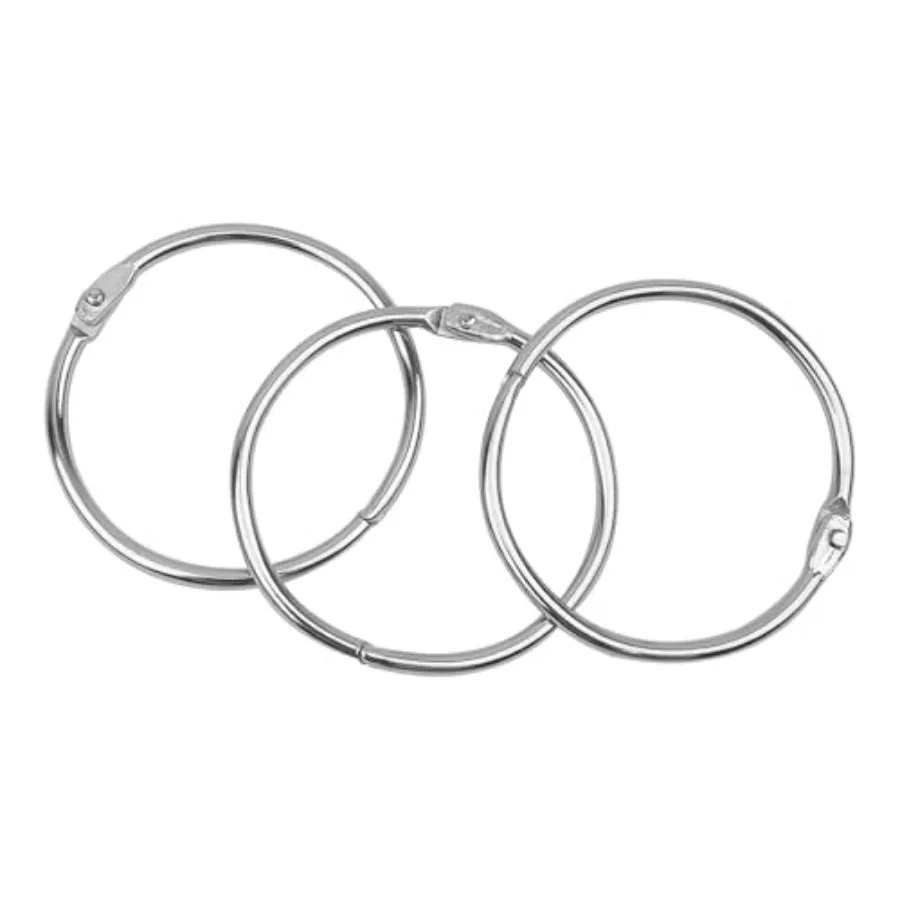 2 Inch 50 Pack Nickel Plated Steel Binder Rings, Silver, for School, Home, or Office
2 Inch 50 Pack Nickel Plated Steel Binder Rings, Silver, for School, Home, or Office
