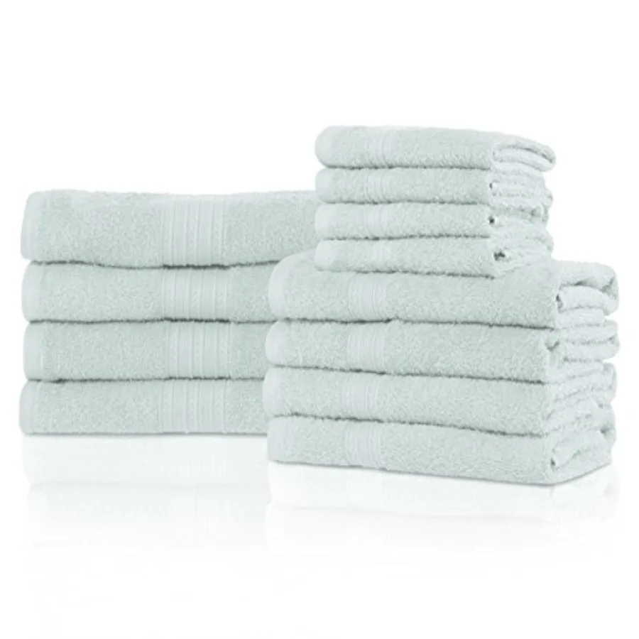 Eco-Friendly 100% Ring-Spun Cotton 12-Piece Bathroom Towel Set Ultra Absorbent Super Soft Attractive Border
Eco-Friendly 100% Ring-Spun Cotton 12-Piece Bathroom Towel Set Ultra Absorbent Super Soft Attractive Border