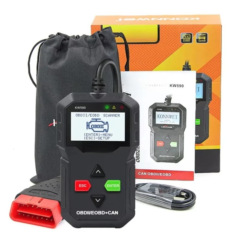 Professional Scanner Automotriz KW590 OBD2 Scanner Diagnostic Tool Car Scanner Code Reader Support Multi-language
Professional Scanner Automotriz KW590 OBD2 Scanner Diagnostic Tool Car Scanner Code Reader Support Multi-language