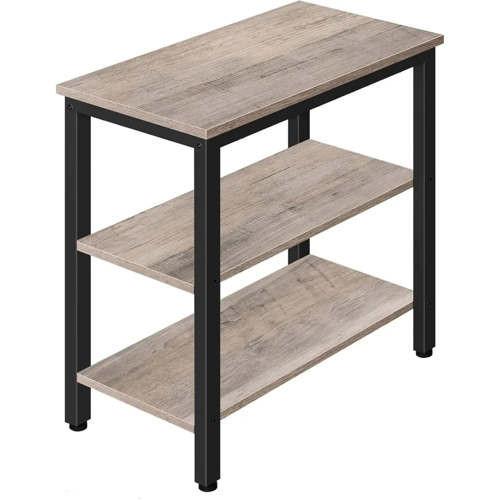End Table, Simple Rustic Side Table with 3-Tier Storage Shelf, Narrow Nightstand for Small Spaces, Easy Assembly, for Living Ro
End Table, Simple Rustic Side Table with 3-Tier Storage Shelf, Narrow Nightstand for Small Spaces, Easy Assembly, for Living Ro