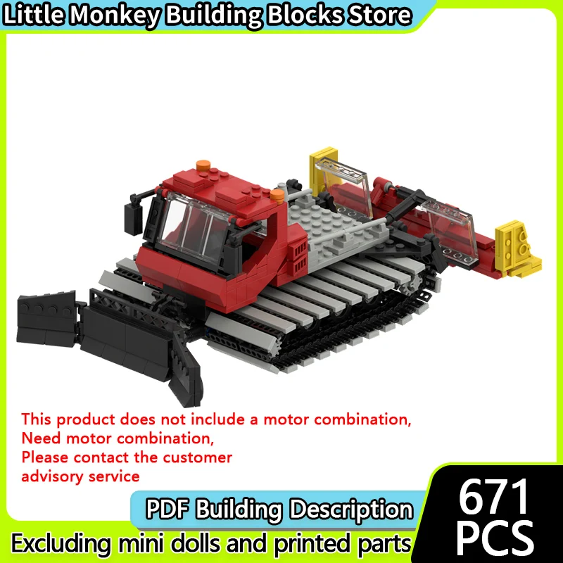 City Car Model MOC Building Bricks Red Tracked Snow Groomer Modular Technology Gifts Holiday Assemble Children Toys Suit
City Car Model MOC Building Bricks Red Tracked Snow Groomer Modular Technology Gifts Holiday Assemble Children Toys Suit