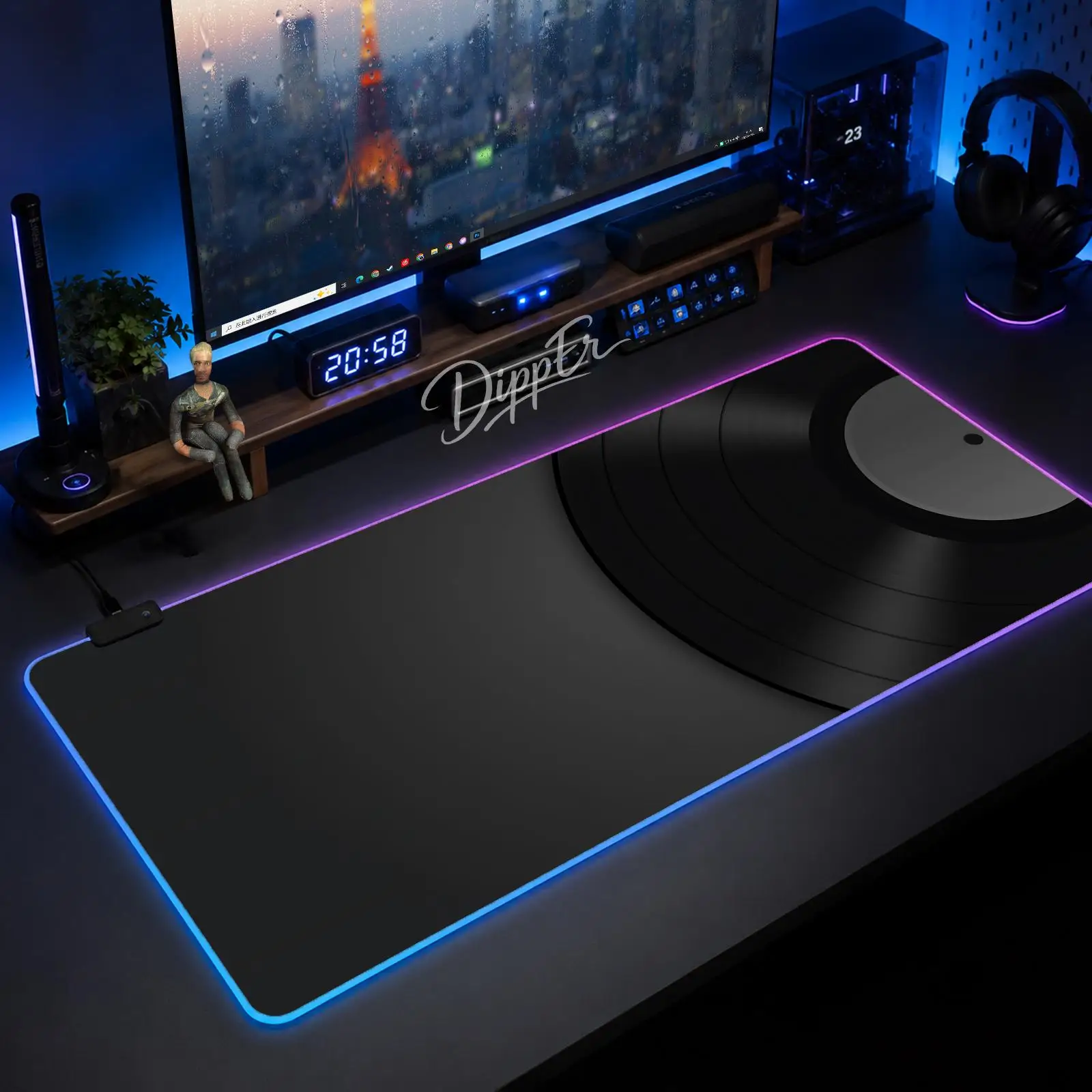 Vinyl Records Mouse Pad Gaming Anime Mouse Pad XXL RGB Desk Mats LED Table Pads Backlit Rubber Desktop
Vinyl Records Mouse Pad Gaming Anime Mouse Pad XXL RGB Desk Mats LED Table Pads Backlit Rubber Desktop