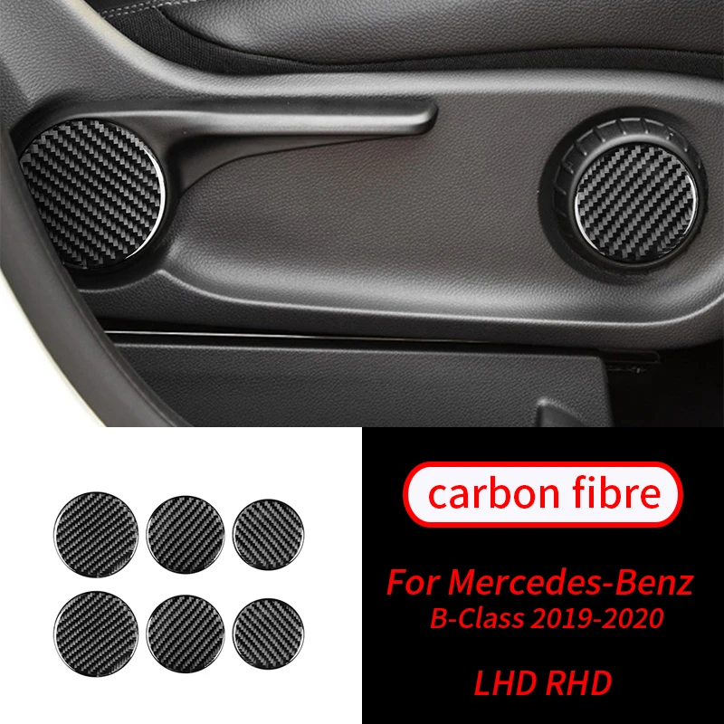 For Mercedes-Benz B-Class 2019-2020 6Pcs Real Carbon Fiber Car Seat Adjustment Button Panel Sticker Car Interior Accessories
For Mercedes-Benz B-Class 2019-2020 6Pcs Real Carbon Fiber Car Seat Adjustment Button Panel Sticker Car Interior Accessories