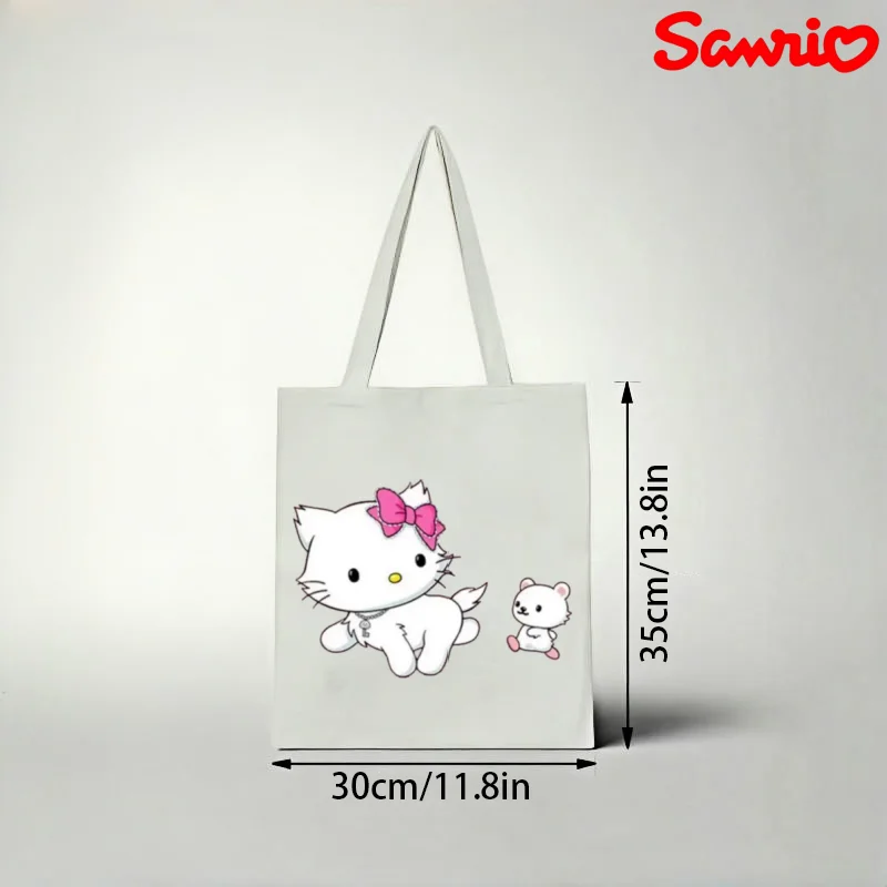 1pc Sanrio Charmmy Kitty Canvas Tote Bag, Cat Print Casual Shoulder Bag, Eco-friendly Reusable Handbag
1pc Sanrio Charmmy Kitty Canvas Tote Bag, Cat Print Casual Shoulder Bag, Eco-friendly Reusable Handbag