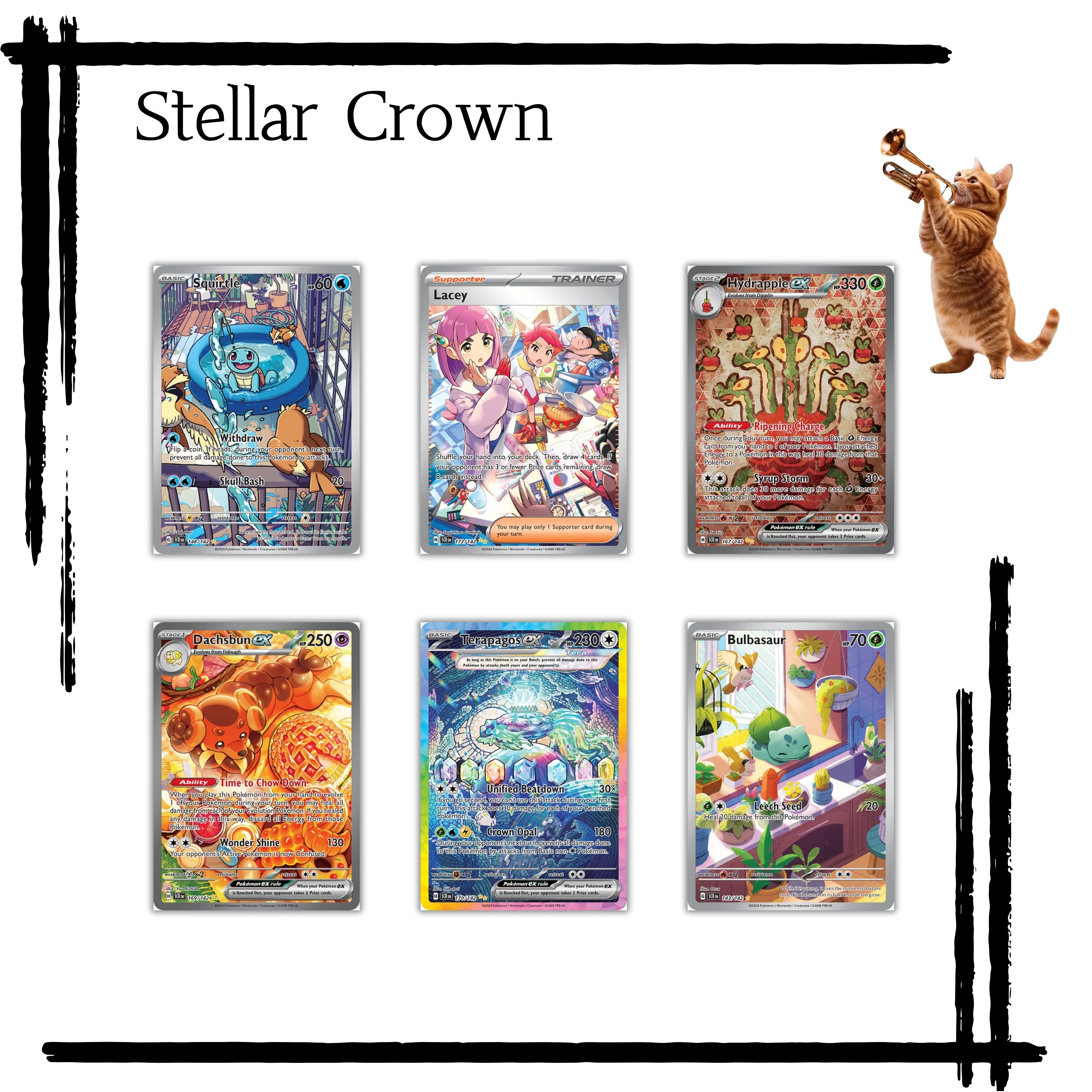PTCG Stellar Crown SV07 Proxy Cards – Squirtle, Bulbasaur & Lacey | Premium Quality Replica TCG Collectibles
PTCG Stellar Crown SV07 Proxy Cards – Squirtle, Bulbasaur & Lacey | Premium Quality Replica TCG Collectibles