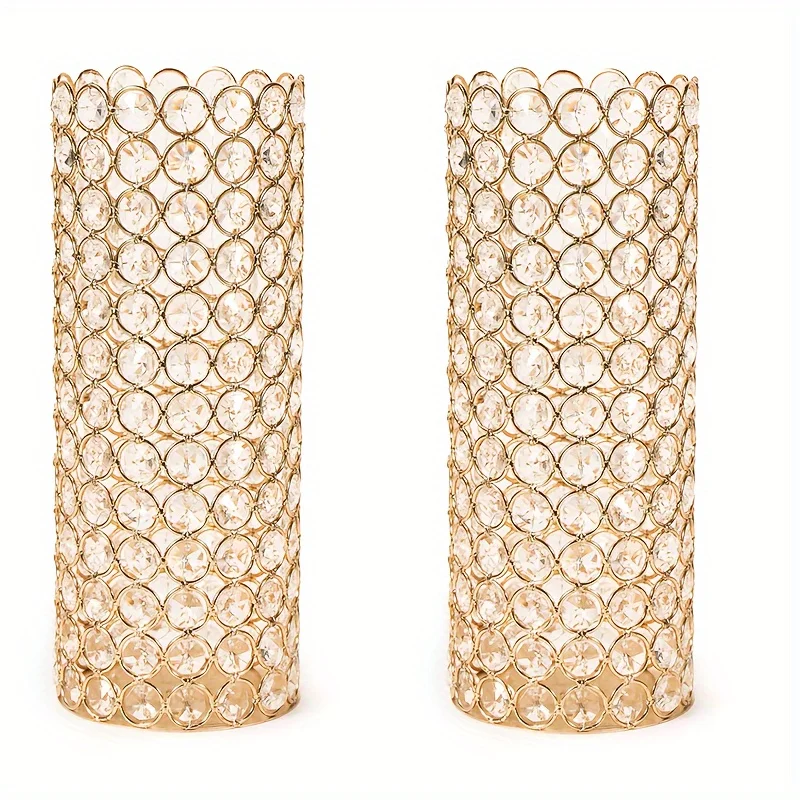2 Cylindrical Vases - Crystal Hollow Decorative Oval Vase, 10.4-Inch Center Decorative Vase, Home Decoration, Decorative Cylindrical Candlestick, Wedding, Halloween, Christmas Decoration
2 Cylindrical Vases - Crystal Hollow Decorative Oval Vase, 10.4-Inch Center Decorative Vase, Home Decoration, Decorative Cylindrical Candlestick, Wedding, Halloween, Christmas Decoration